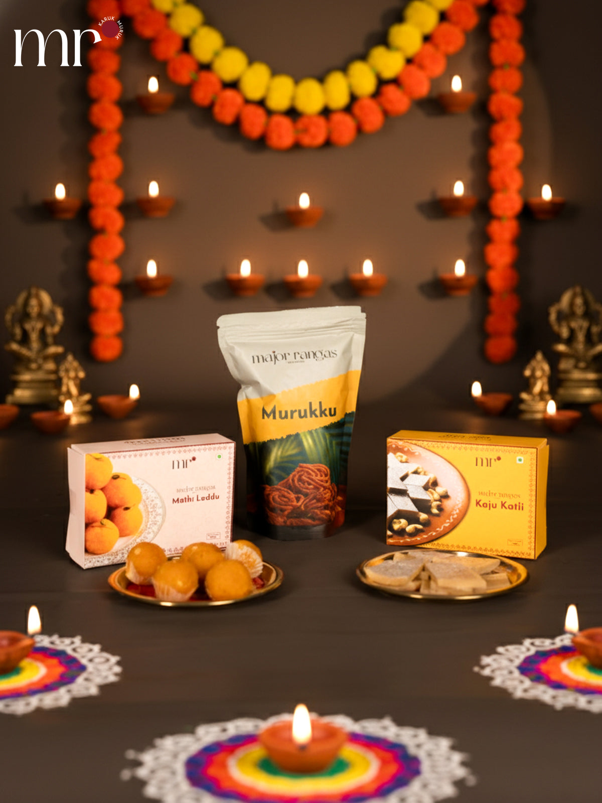 Combo - Kaju Katli ,Mothi Laddu ,Murukku