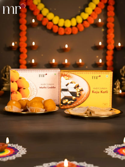 Combo - Kaju Katli, Mothi Laddu, Karasev
