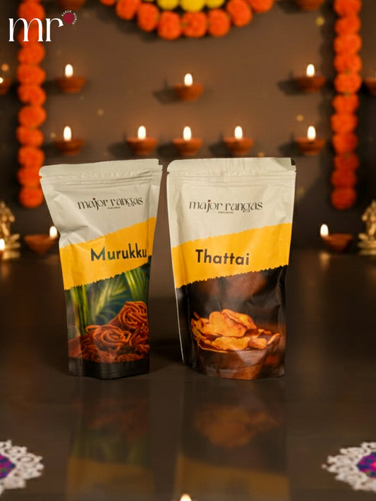 Combo - Kaju Katli, Mothi Laddu, Murukku, Thattai